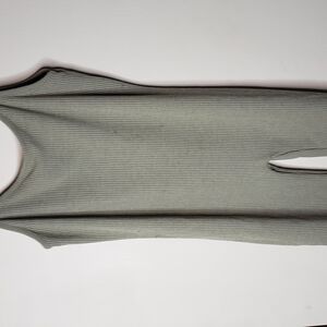 Roma Concept Ribbed Sleeveless Jumpsuit in Olive